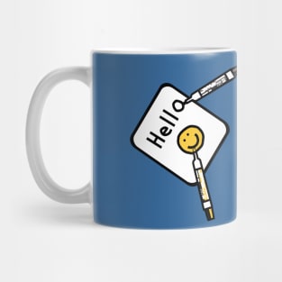 Hello Sign with Marker Pens Mug